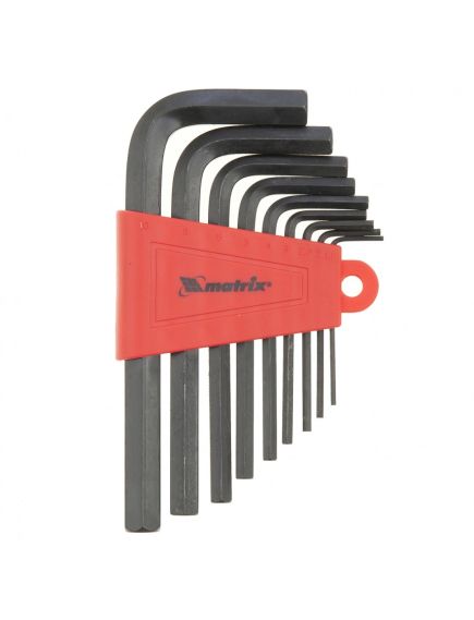 Набор ключей имбусовых 1,5-10 мм HEX 9 шт MATRIX 11226, фото , изображение 2 - Метэкс