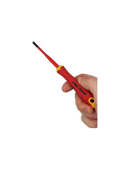 Отвертка диэлектрическая PH1 +/- до 1000В E-Slim Ergonic FELO 41619290, фото , изображение 6 - Метэкс
