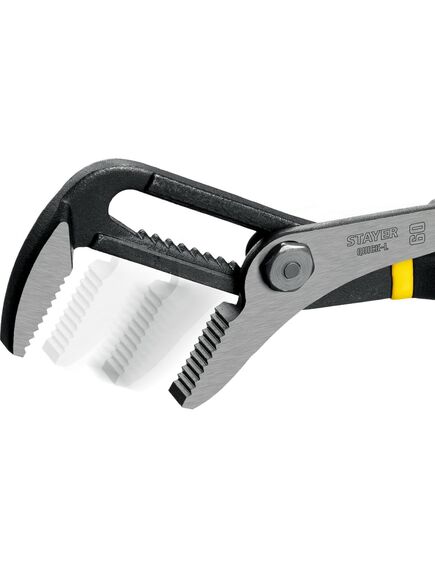 Клещи 270 мм переставные двухкомпонентные рукоятки STAYER 22370, фото , изображение 4 - Метэкс