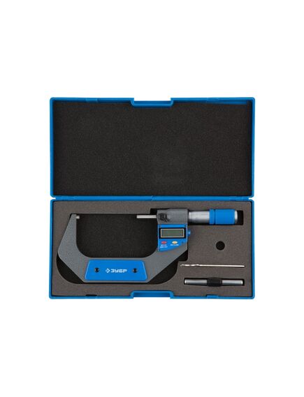 Микрометр цифровой 75-100 мм МКЦ-100 ЗУБР 34482-100, фото , изображение 2 - Метэкс