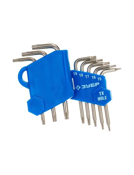 Набор ключей имбусовых 5–20 мм TORX 8 шт ЗУБР 27477-Н8, фото , изображение 2 - Метэкс