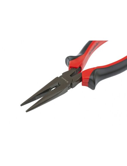 Длинногубцы 200 мм прямые Black Nickel двухкомпонентные рукоятки MATRIX 17162, фото , изображение 4 - Метэкс