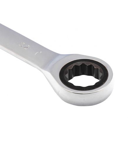 Ключ комбинированный трещоточный 32 мм зеркальный хром MATRIX 14818, фото , изображение 3 - Метэкс