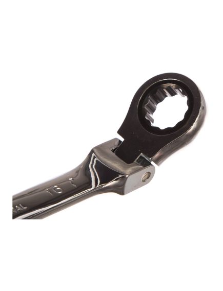 Ключ комбинированный трещоточный 16 мм шарнирный MATRIX 14829, фото , изображение 3 - Метэкс