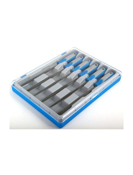 Набор надфилей двухкомпонентная ручка насечка 0-бархатная 100 мм 6 шт ЗУБР 16020-0-H6, фото , изображение 3 - Метэкс