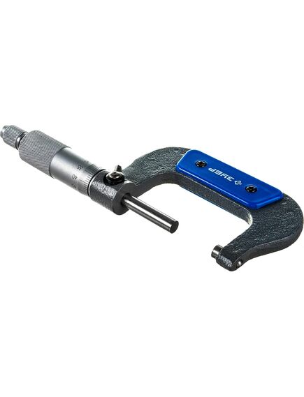 Микрометр механический 25-50 мм ЗУБР 34480-50, фото , изображение 2 - Метэкс