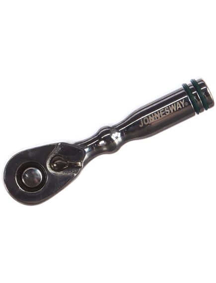 Ключ трещоточный 1/4" 90 мм 48 зубьев укороченный JONNESWAY R3802, фото , изображение 2 - Метэкс