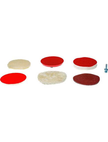 Набор насадок полировальных 7 шт. (125 мм) для дрели ЗУБР 3591-125-H7, фото , изображение 4 - Метэкс