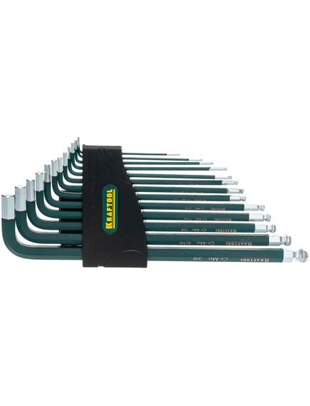 Набор ключей имбусовых 13 шт KRAFTOOL 27444-Н13, фото , изображение 3 - Метэкс