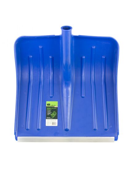 Лопата снеговая 420 x 425 мм пластиковая без черенка синяя СИБРТЕХ 61618, фото , изображение 3 - Метэкс