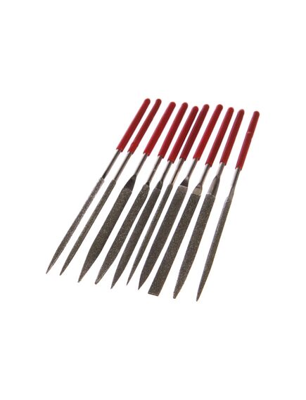 Набор надфилей алмазных 140 х 70 х 3 мм 10 шт MATRIX 15835, фото , изображение 2 - Метэкс