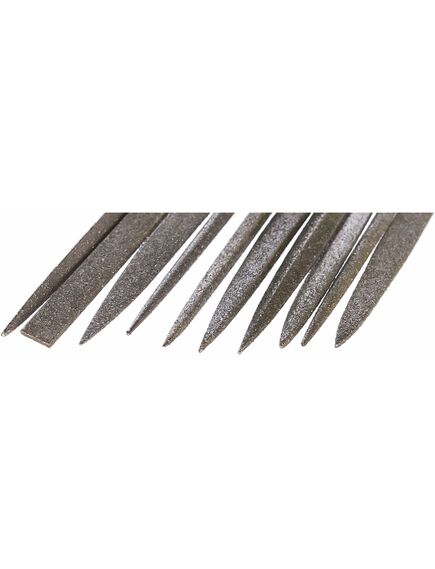 Набор надфилей алмазных 140 х 70 х 3 мм 10 шт MATRIX 15835, фото , изображение 3 - Метэкс