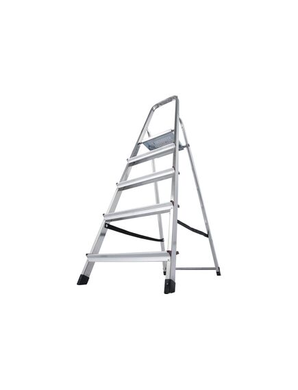 Стремянка 5 ступеней алюминиевая CORDA KRAUSE 000729, фото , изображение 2 - Метэкс