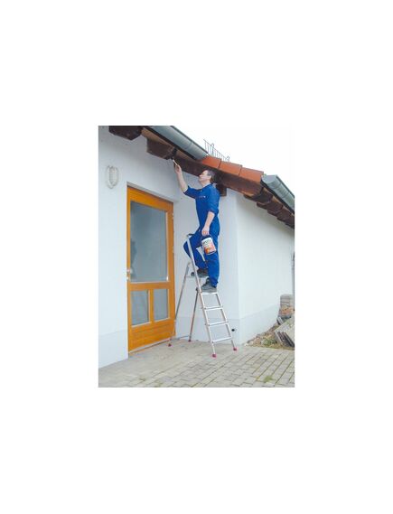 Стремянка 5 ступеней алюминиевая CORDA KRAUSE 000729, фото , изображение 5 - Метэкс