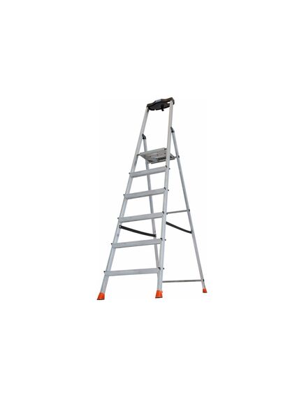 Стремянка 6 ступеней алюминиевая с органайзером SAFETY KRAUSE 128966, фото , изображение 4 - Метэкс