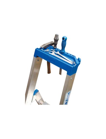 Стремянка 4 ступени алюминиевая с органайзером STABILO KRAUSE 124517, фото , изображение 7 - Метэкс