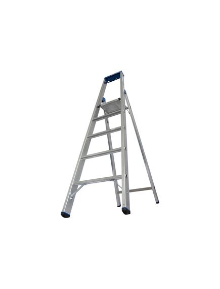 Стремянка 5 ступеней алюминиевая с органайзером STABILO KRAUSE 124524, фото , изображение 3 - Метэкс