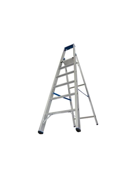 Стремянка 6 ступеней алюминиевая с органайзером STABILO KRAUSE 124531, фото , изображение 3 - Метэкс