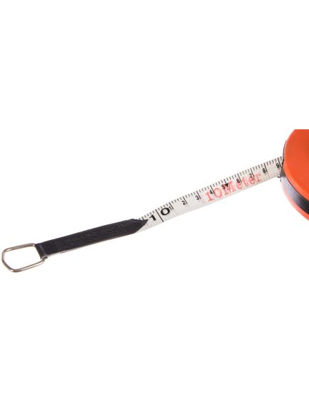 Рулетка геодезическая 10 м х 12,5 мм лента ПВХ закрытый круглый корпус SPARTA 312115, фото , изображение 3 - Метэкс
