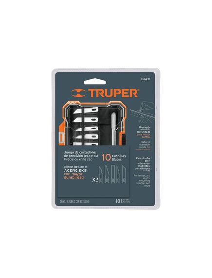 Набор декоратора со сменными лезвиями (11 шт) ЕХА-11 TRUPER 17512, фото , изображение 2 - Метэкс