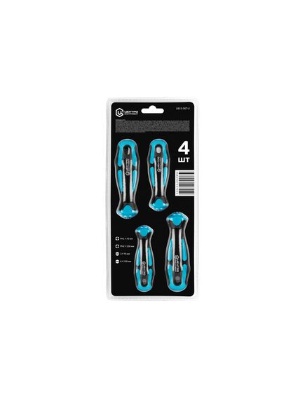 Набор отверток 4 шт ЦЕНТРОИНСТРУМЕНТ 1833-SET-2, фото , изображение 2 - Метэкс