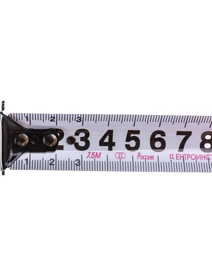Рулетка 7,5 м х 25 мм "УЛЬТРА" с фиксатором магнитная ЦЕНТРОИНСТРУМЕНТ 7.5-25, фото , изображение 5 - Метэкс