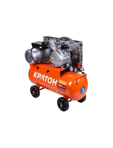 Компрессор ременной масляный (1,8 кВт, 300л/мин, 50л, 220В) КРАТОН AC-300-50-BDV (30101038), фото , изображение 2 - Метэкс