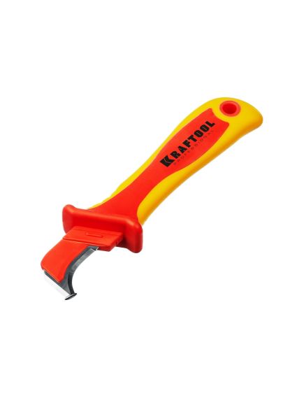Нож диэлектрический с пяткой изогнутый KRAFTOOL 45400, фото , изображение 2 - Метэкс