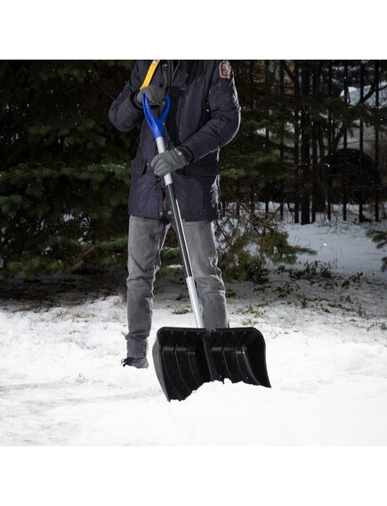Лопата снеговая 540 x 375 мм металлический черенок PALISAD 61568, фото , изображение 10 - Метэкс