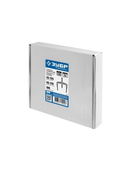 Съемник 2-х кулачковый 100 мм тонкие захваты ЗУБР 43313-170-100, фото , изображение 2 - Метэкс