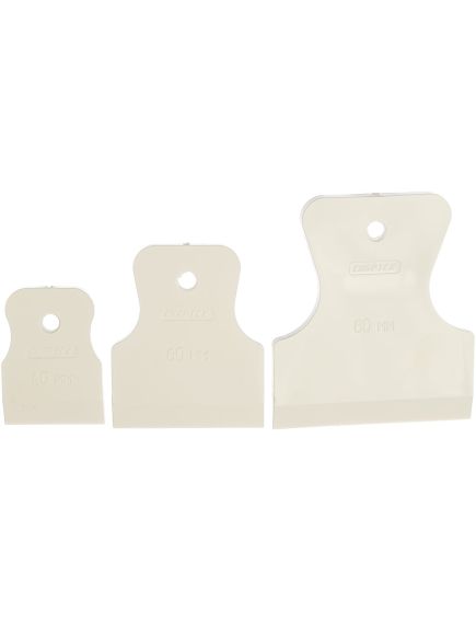 Набор шпателей 40-60-80 мм белая резина 3 шт СИБРТЕХ 85803, фото , изображение 2 - Метэкс