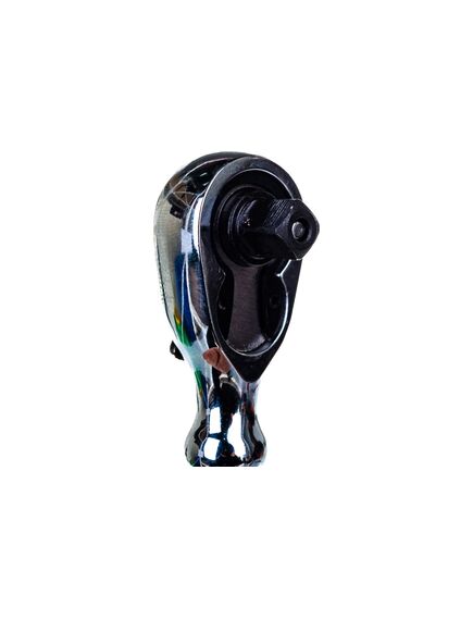 Ключ трещоточный 1/4" 90 мм 48 зубьев укороченный JONNESWAY R3802, фото , изображение 6 - Метэкс