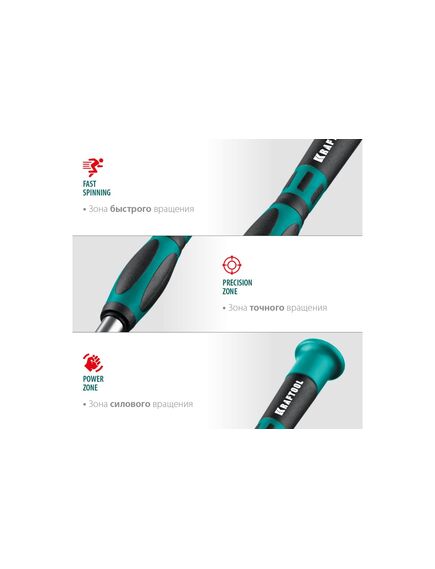 Отвертка для точных работ со сменными битами 51 предмет KRAFTOOL 25691, фото , изображение 4 - Метэкс