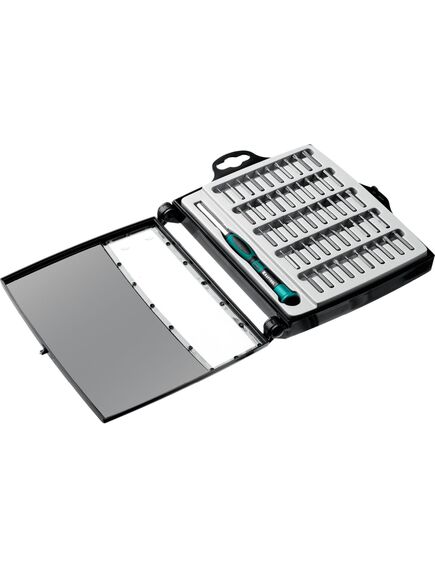 Отвертка для точных работ со сменными битами 51 предмет KRAFTOOL 25691, фото , изображение 8 - Метэкс