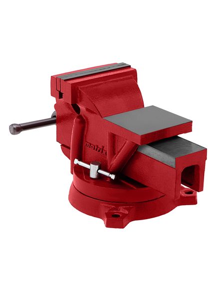 Тиски слесарные 100 мм поворотные с наковальней MATRIX 18600, фото , изображение 2 - Метэкс