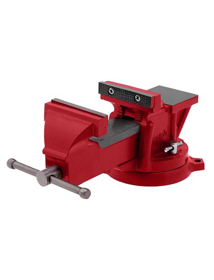 Тиски слесарные 100 мм поворотные с наковальней MATRIX 18600, фото , изображение 3 - Метэкс