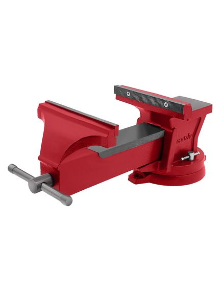 Тиски слесарные 200 мм поворотные с наковальней MATRIX 18603, фото , изображение 3 - Метэкс