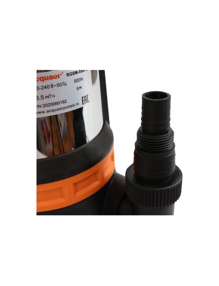 Насос дренажный (500 Вт, 230 л/мин, напор 7 м) низ ACQUAER RGSM-550PSW (7.5.81), фото , изображение 4 - Метэкс