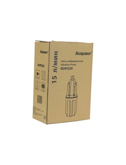 Насос вибрационный (230 Вт, 15 л/мин, напор 45 м) верх ACQUAER RVP230 (7.5.1), фото , изображение 4 - Метэкс