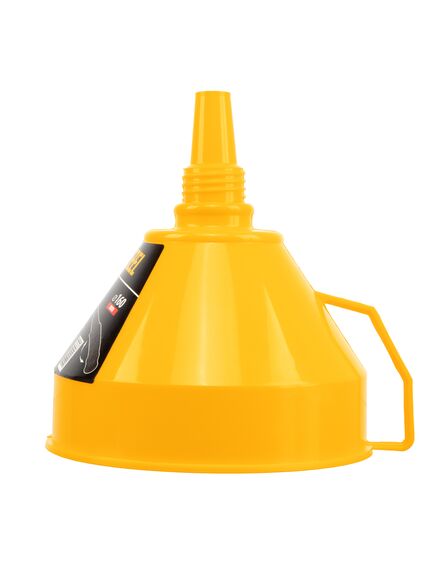 Воронка пластиковая 160 мм с металлическим ситом и гибким наконечником DENZEL 537206, фото , изображение 4 - Метэкс