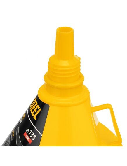 Воронка пластиковая 135 мм с металлическим ситом и гибким наконечником DENZEL 537209, фото , изображение 5 - Метэкс