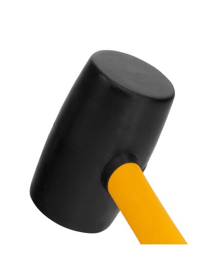 Киянка резиновая 680 г черная резина фибергласовая рукоятка DENZEL 7711193, фото , изображение 3 - Метэкс