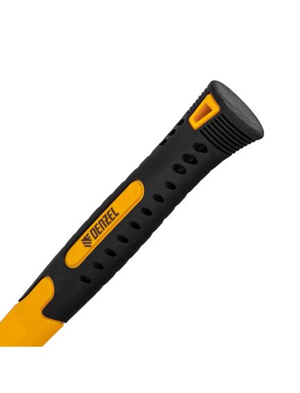 Киянка резиновая 450 г черно-белая резина фибергласовая рукоятка DENZEL 7711171, фото , изображение 4 - Метэкс