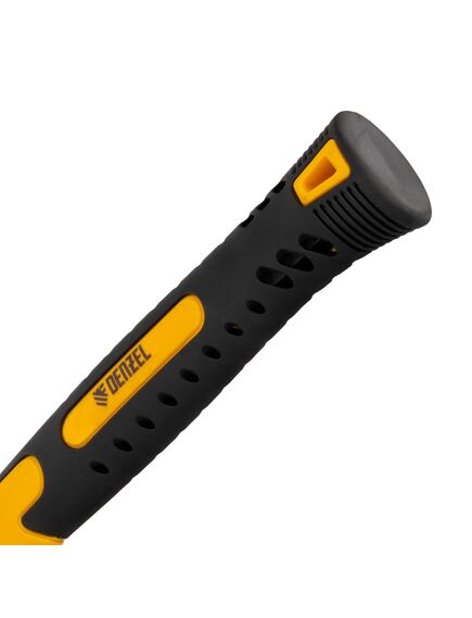 Киянка резиновая 450 г черная резина фибергласовая рукоятка DENZEL 7711185, фото , изображение 4 - Метэкс