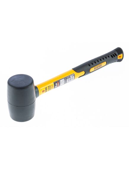 Киянка резиновая 225 г черная резина фибергласовая рукоятка DENZEL 7711175, фото , изображение 2 - Метэкс