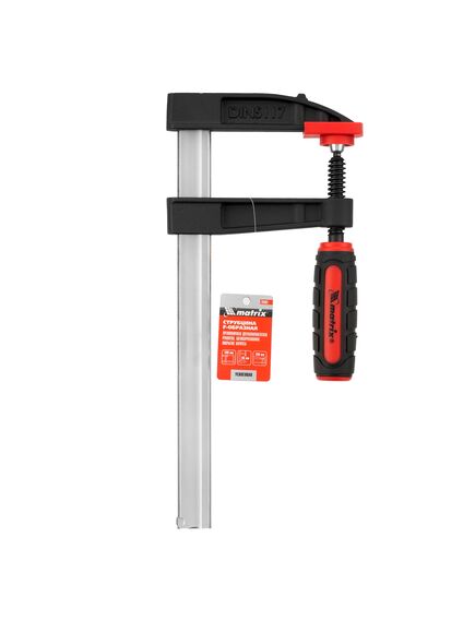 Струбцина F-образная 200 х 80 х 280 мм MATRIX 20401, фото , изображение 4 - Метэкс