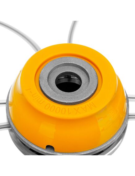 Катушка для триммера универсальная алюминиевый корпус леска до 4 мм DENZEL 96358, фото , изображение 4 - Метэкс