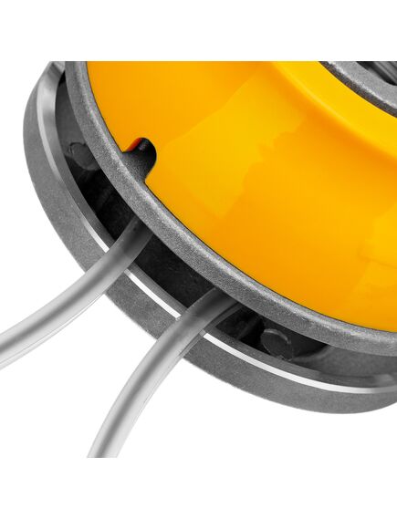 Катушка для триммера универсальная алюминиевый корпус леска до 4 мм DENZEL 96358, фото , изображение 5 - Метэкс