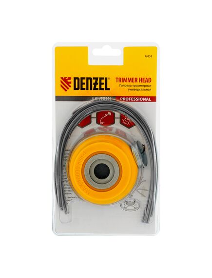 Катушка для триммера универсальная алюминиевый корпус леска до 4 мм DENZEL 96358, фото , изображение 7 - Метэкс