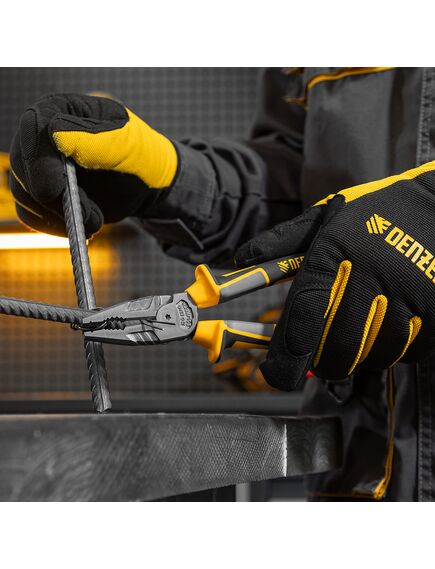 Плоскогубцы 205 мм комбинированные трехкомпонентные рукоятки DENZEL 17082, фото , изображение 8 - Метэкс